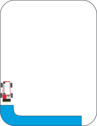 Borders and Frames Clipart: Zamboni Design with Blue and Red Borders
