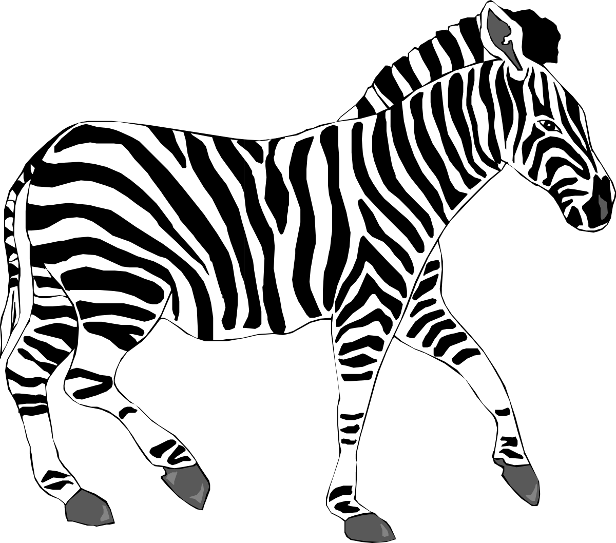 Zebra Clipart: Stunning Black and White Zebra Graphics for Your Projects