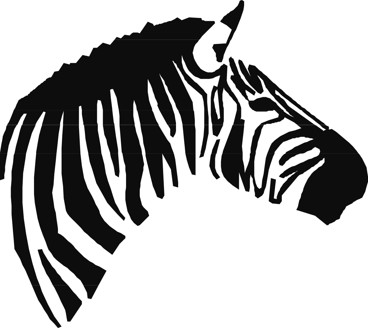 Black and White Zebra Head Clipart - Stunning SVG Design for Various Projects