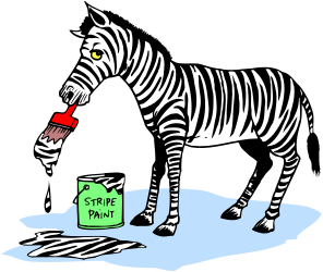 Zebra with Spirit Sign Clipart for Creative Projects