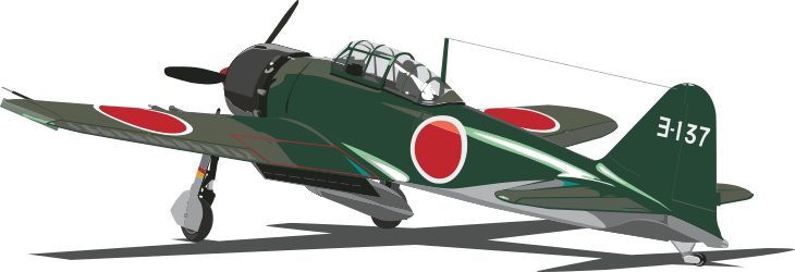 Fighter Plane Clipart: Vibrant Green and Red Aircraft Designs