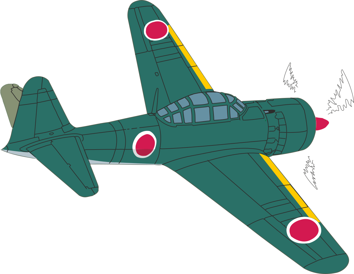 Small Plane with Red and Yellow Stripes Clipart for Creative Projects