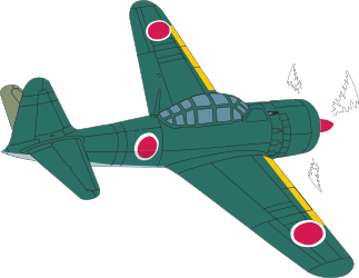 Small Plane with Red and Yellow Stripes Clipart for Creative Projects