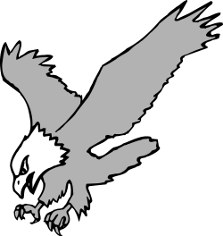 Eagle Flying in the Sky Clipart - Majestic Bird in Motion