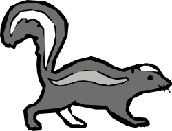 Squirrel Silhouette on Black Background - Stunning Clipart Design