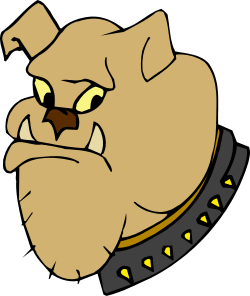 Cartoon Dog with Collar - Playful Clipart for Fun Projects