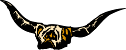 Black and Gold Logo with Sharp Face Clipart