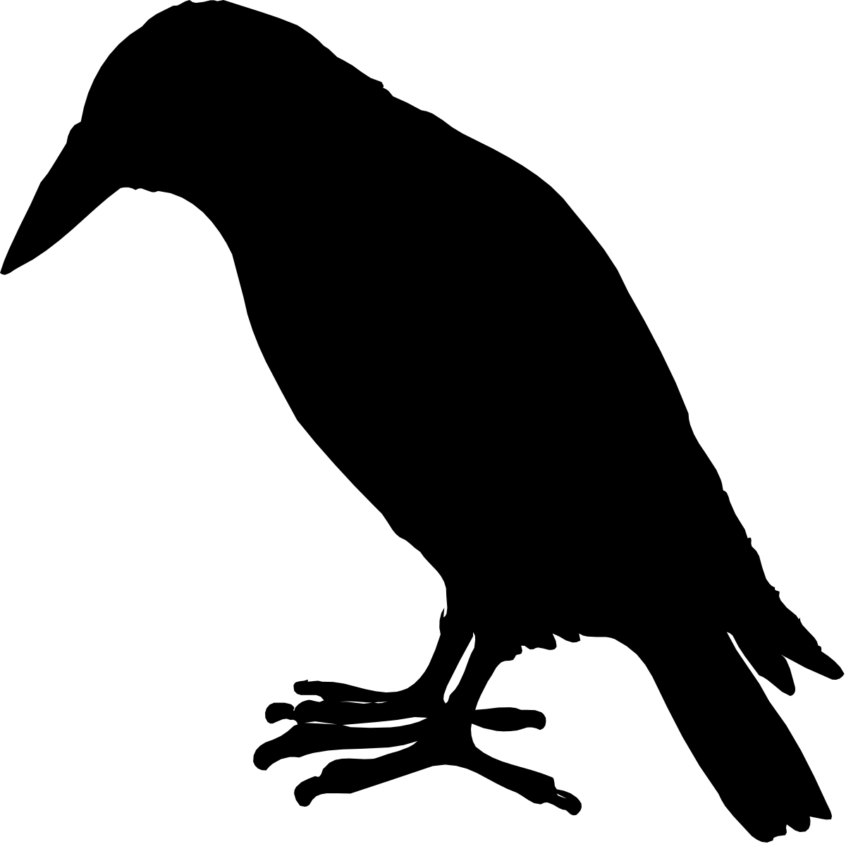Black and White Man in the Dark Clipart for Dynamic Designs