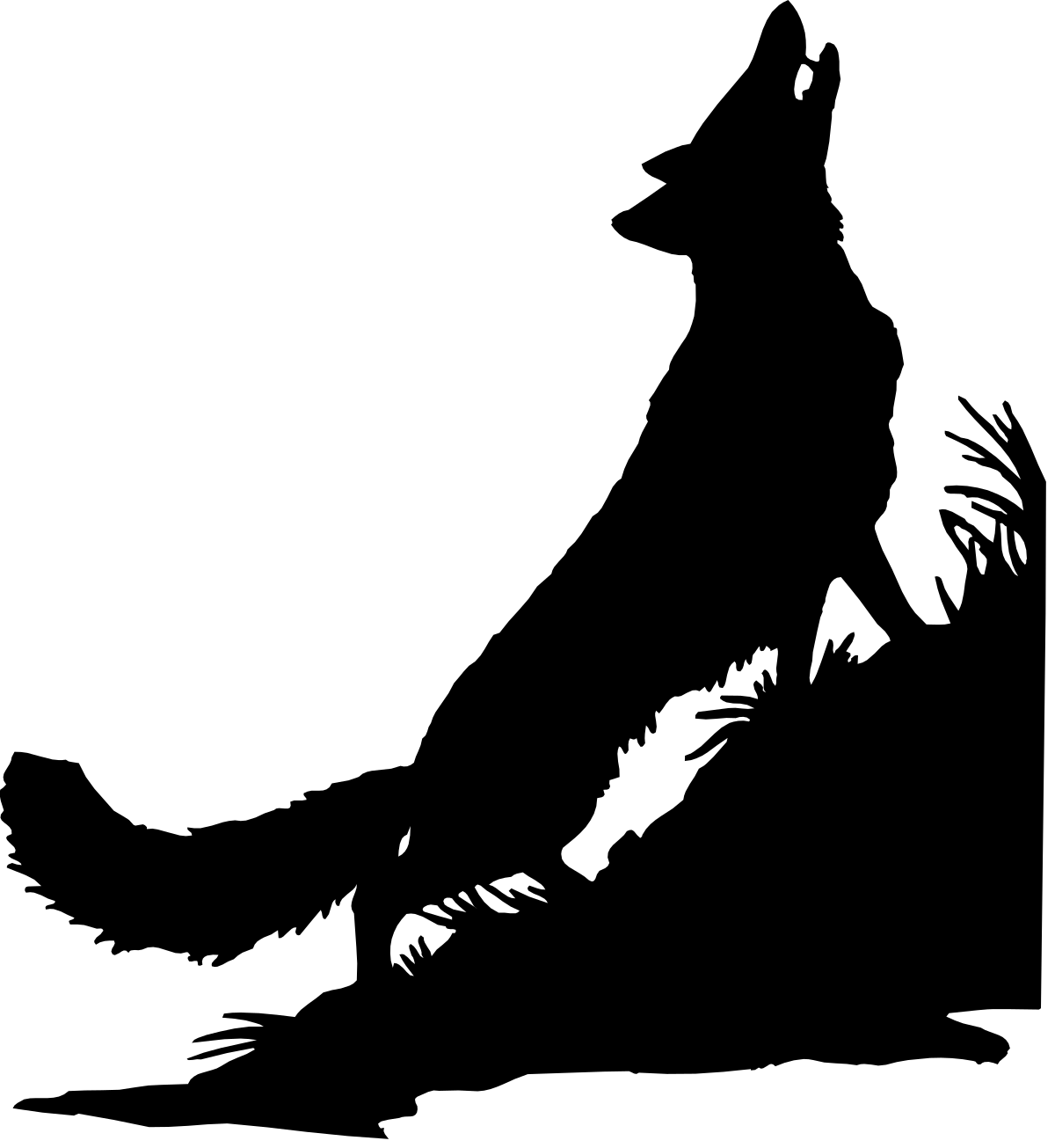 a black and white silhouette of a man clip art png transparent Black and White Silhouette of a Man - Stylish Clipart