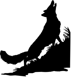 Black and White Silhouette of a Man - Stylish Clipart