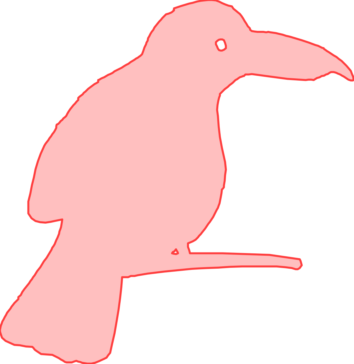 Silhouetted Bird Against Black Background - Stunning Clipart Design