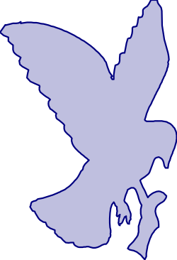 White Dove on Black Background - Stunning Clipart for Elegant Designs