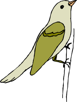 Bird on Tree Branch Clipart - Nature's Serenity