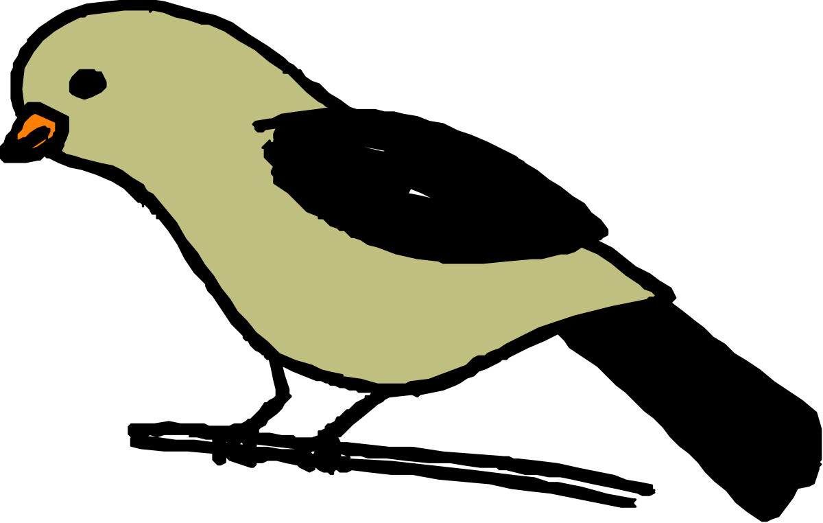 Yellow Beak Bird Clipart - Vibrant Avian Illustration for Your Projects