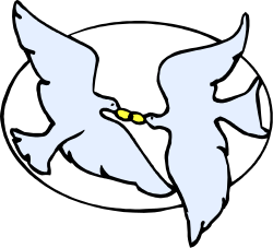White Bird with Yellow Eyes - Stunning Clipart for Nature Lovers