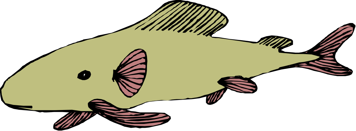 a fish with pink stripes on it ' s body clip art png transparent Pink Striped Fish Clipart: Eye-Catching Aquatic Design