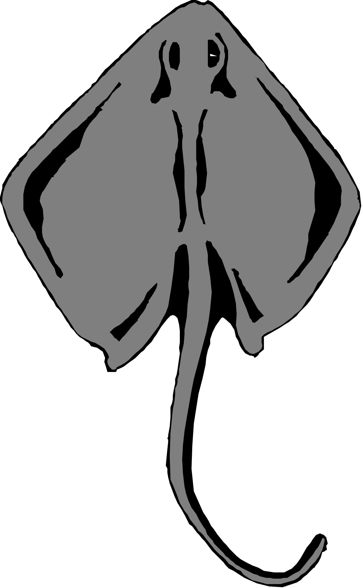 Elephant Head Silhouette Vector Clipart for Unique Designs