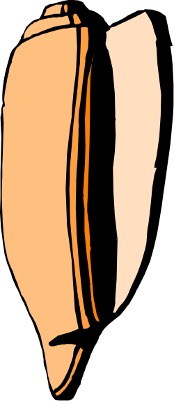 Orange and White Paper Clips: Essential Office Stationery Clipart
