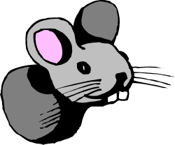 Cute Mouse with Pink Ears Clipart - Adorable Character for Various Projects