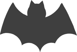 Bat Icon Clipart for Spooky Themes and Halloween Designs