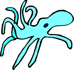 Blue Spider on Black Background Clipart for Unique Designs