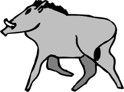 Moose Silhouette on Black Background - Stunning Clipart for Your Projects