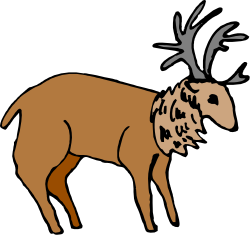 Deer with Ants: Whimsical Clipart for Nature Themes