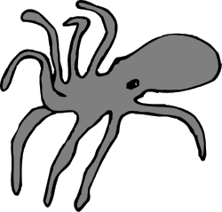 Spider Silhouette on Black Background - Striking Clipart Design