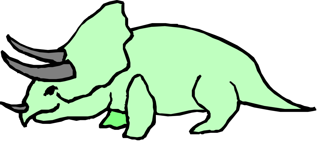 Dinosaur Eating Grass Clipart - Vibrant and Playful SVG Artwork