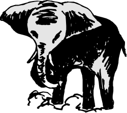 Dog Clipart: Charming Black and White Drawing for Your Projects