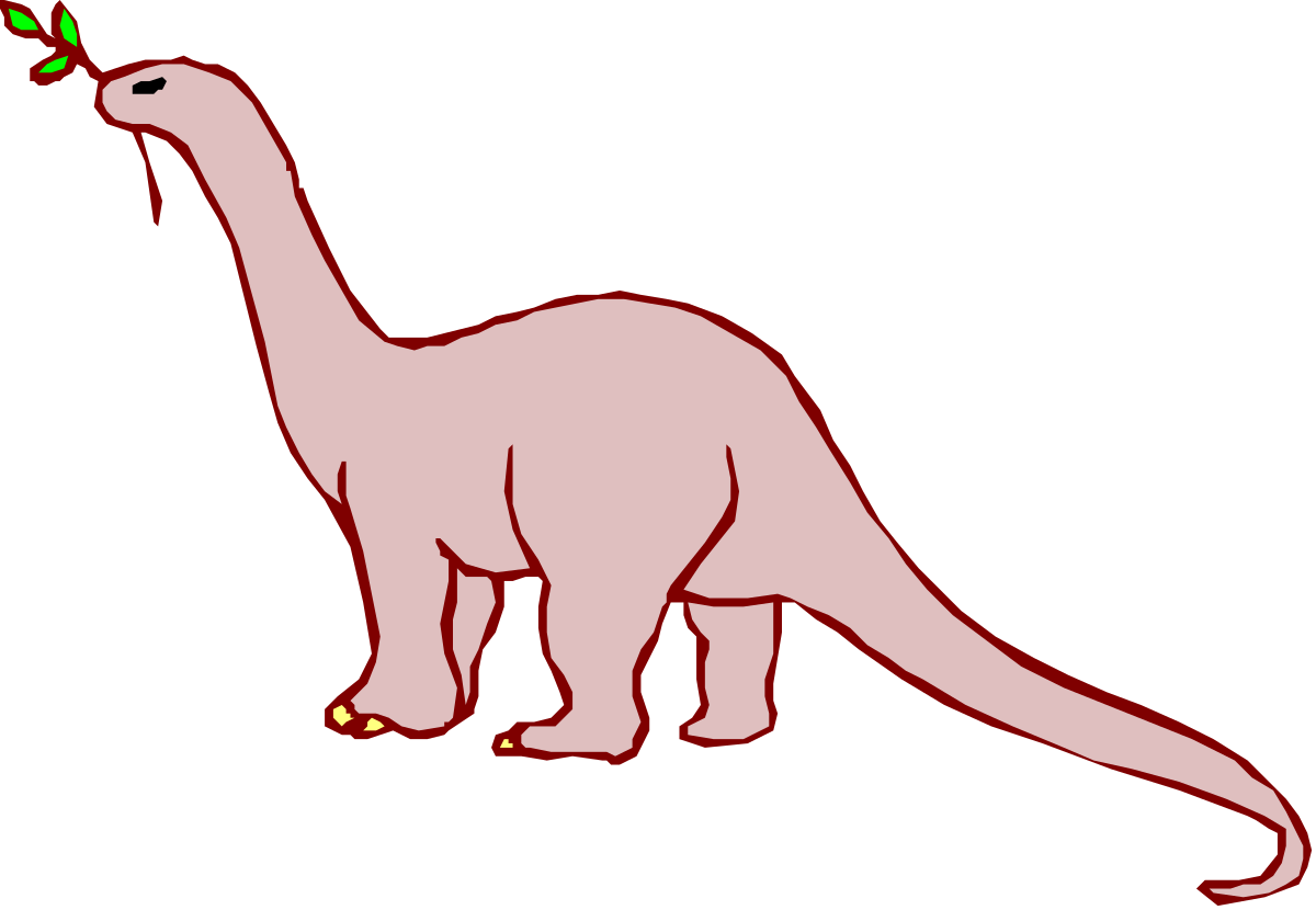 Dinosaur Clipart: Green-Nosed and Tail-Wagging Fun
