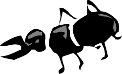 Silhouette Cat Clipart: Elegant Black and White Design