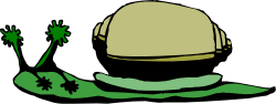 Helmet and Green Plant Clipart - Vibrant Nature Meets Safety Equipment