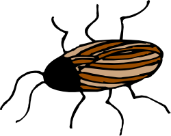 Elegant Brown and White Logo on Black Background Clipart