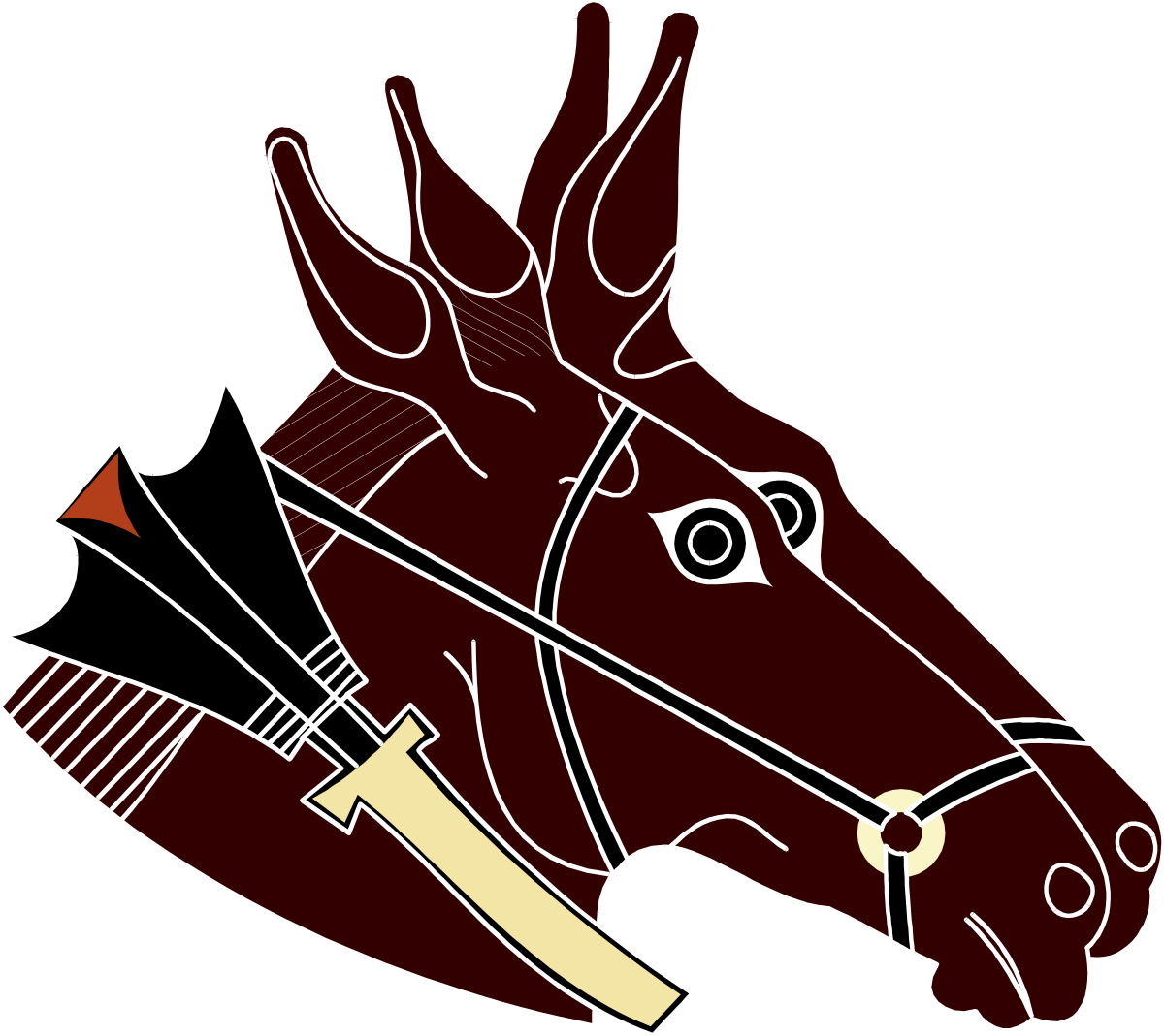 Horse Head with Saddle Clipart - Perfect for Equestrian Themes