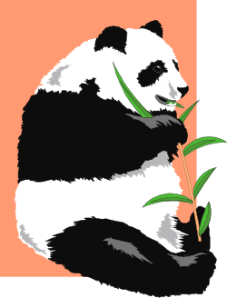 Panda Eating Bamboo Clipart: Adorable and Whimsical Illustrations