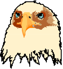Eagle Head Clipart: Majestic Bird with a Powerful Beak
