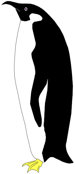 Penguin Clipart on Black Background - Stunning & Versatile Graphics