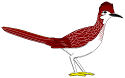 Red-Headed Bird with Yellow Feet Clipart for Creative Projects