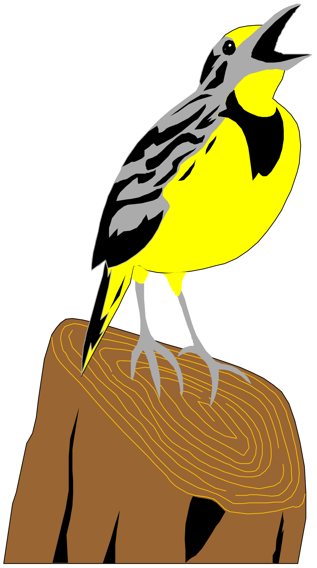 a bird sitting on a piece of wood clip art png transparent Bird on Wood Clipart: Nature's Serenity Unleashed