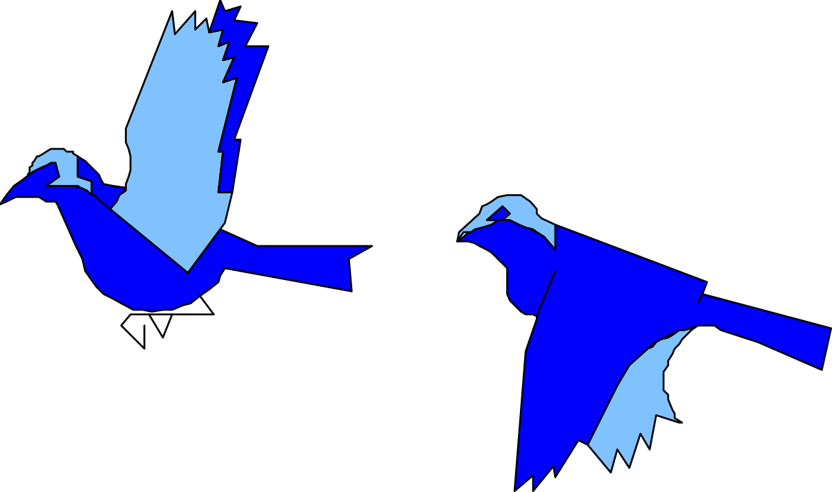 two birds flying in the air clip art png transparent Birds Flying in the Air Clipart - Elegant Wildlife Illustrations