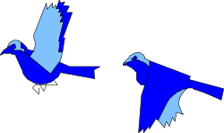 Birds Flying in the Air Clipart - Elegant Wildlife Illustrations