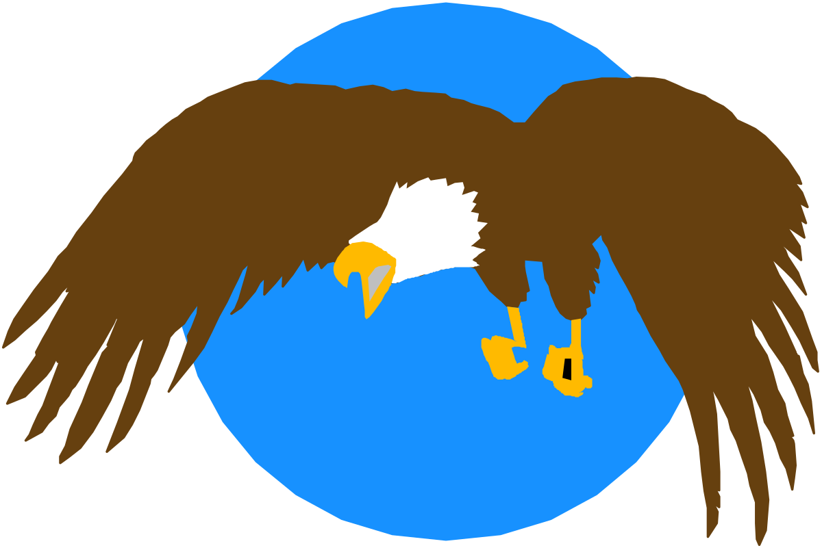 Eagle Flying Over Globe Clipart - Nature and Adventure