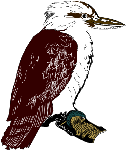 Bird on Branch Clipart: Charming Avian Scene with Nearby Companion