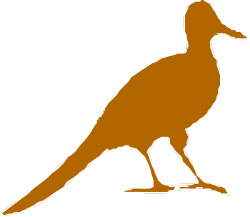Brown Kangaroo Silhouette on Black Background - Eye-catching Clipart