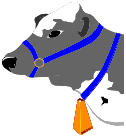 Cow in a Tie: Playful Clipart for Fun Projects