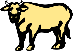 Bull with Horns and Spikes: Fierce Clipart for Dynamic Designs