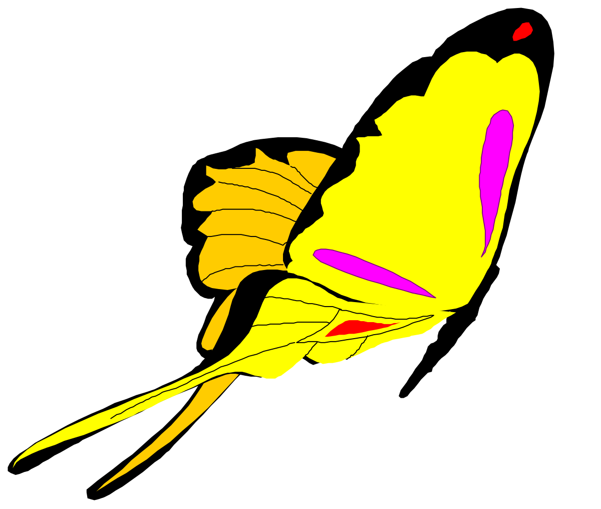 a yellow flower with a pink center clip art png transparent Stunning Yellow Flower with Pink Center Clipart for Creative Projects