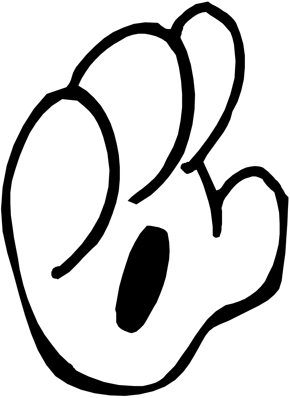 White Logo on Black Background - Striking and Versatile Clipart