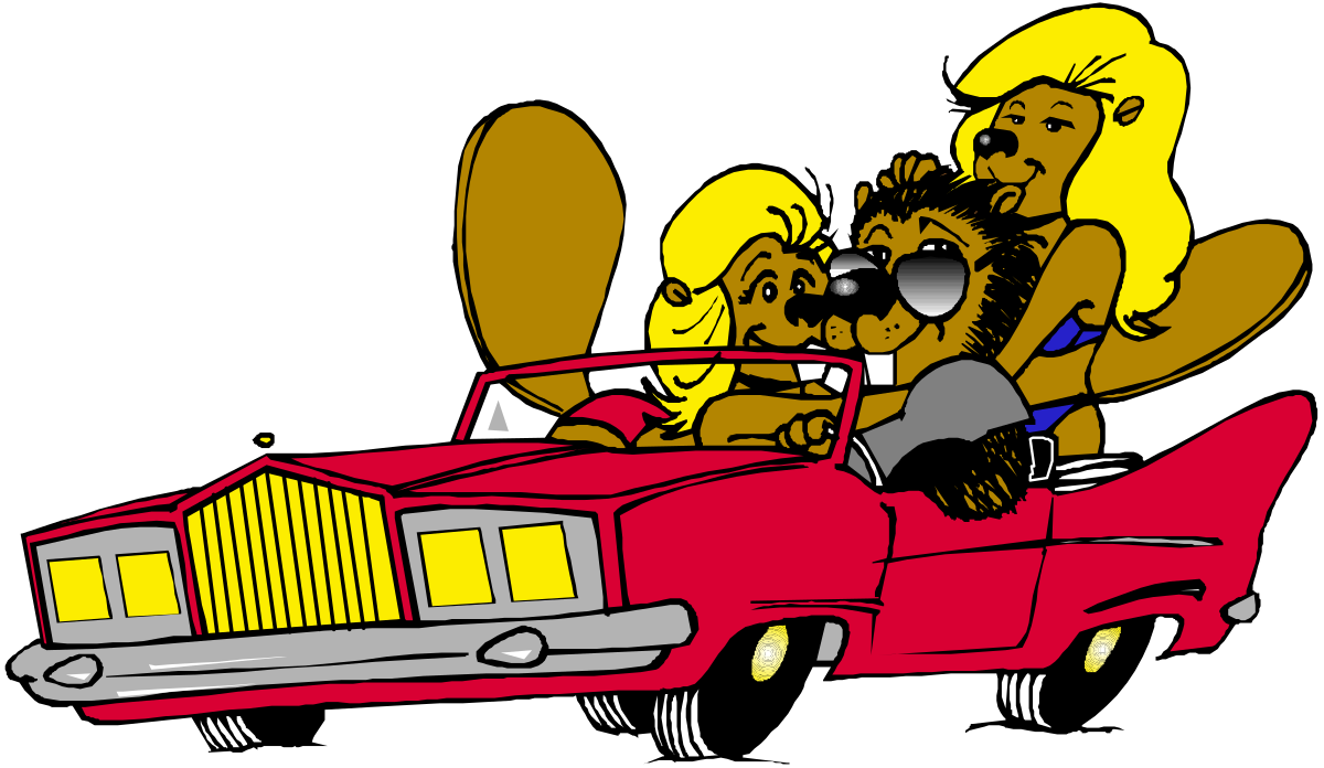 Dog Driving Car with Friend - Fun Clipart for All Occasions